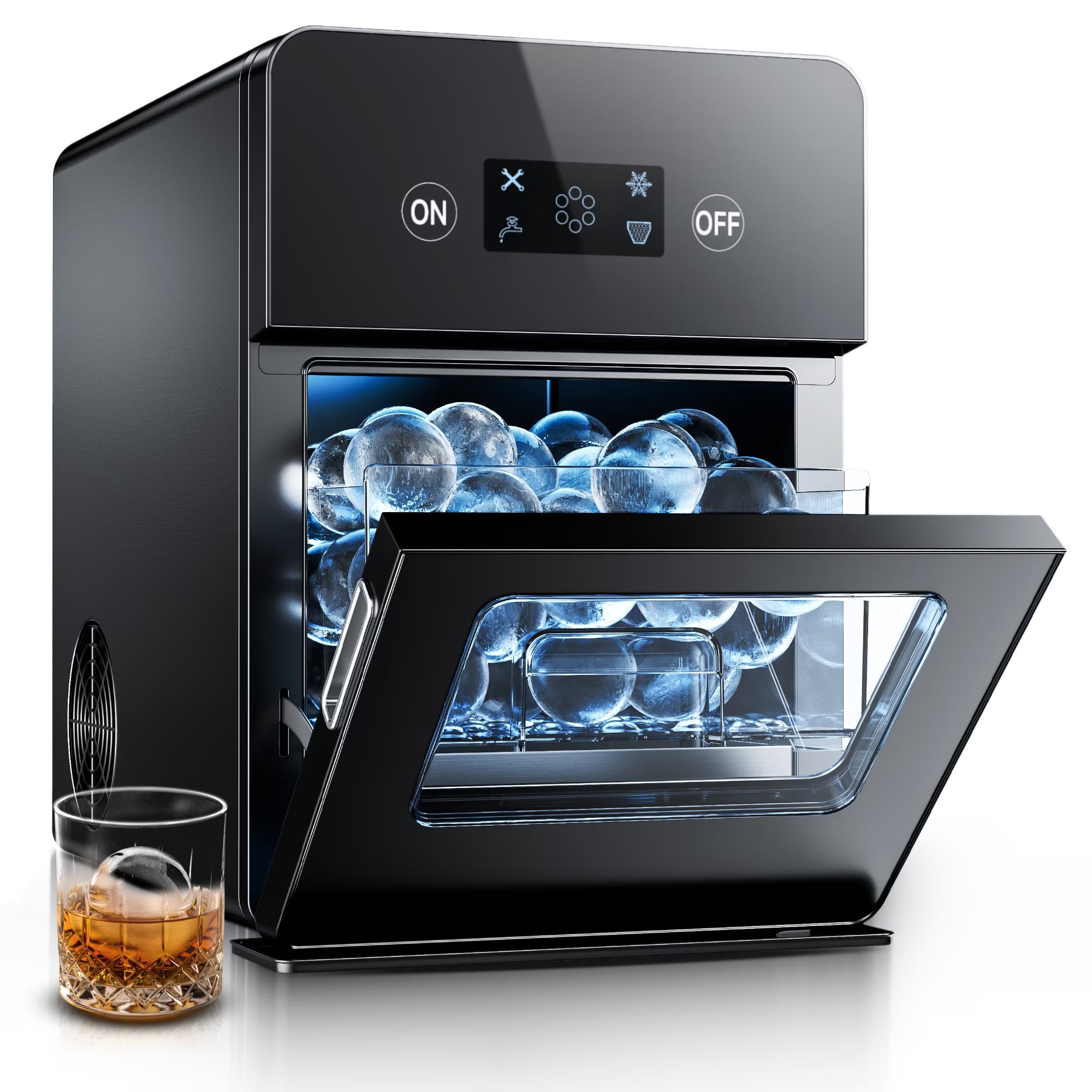 Euhomy IM024-SBL-US-WM17 countertop sphere ice maker